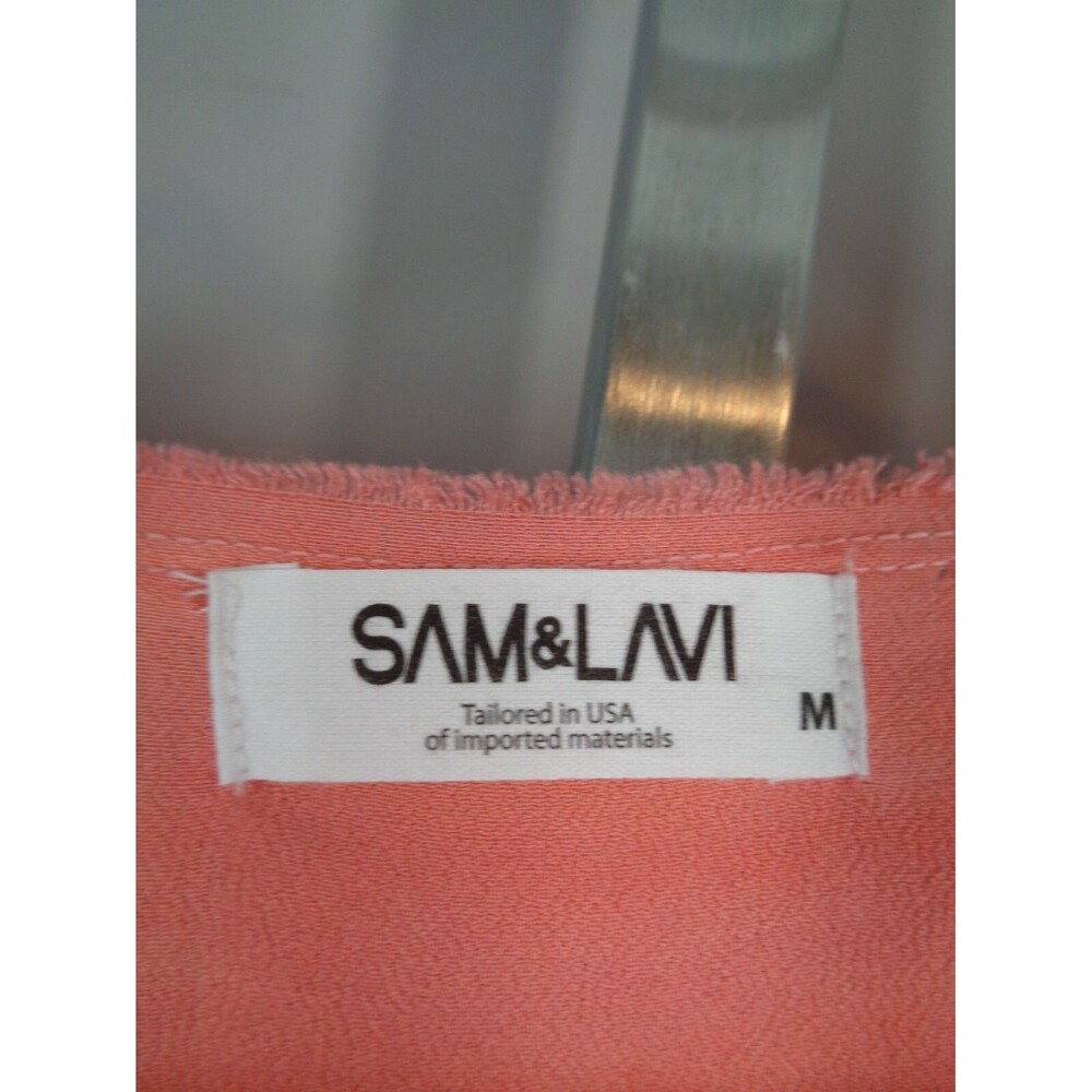 Sam Lavi Sunset Soiree Frayed Tank Maxi Dress Size Medium Cover Up Ombré - Picture 12 of 12